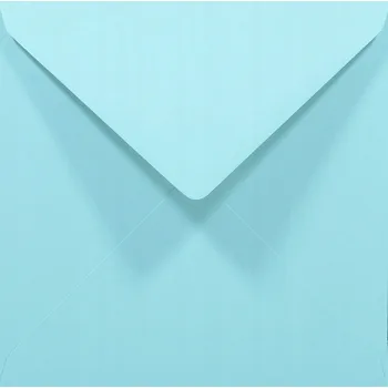 Obálka Ozdobné hladké čtvercové obálky 14 cm modré Rainbow R82 5 ks