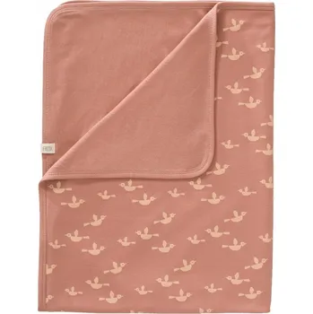 Dětská deka Fresk, Dětská deka z organické bavlny 80 x 100 cm, Ptáci