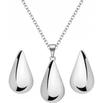 Souprava šperků Sada šperků Mennica Bydgoska stříbro rhodiované 925 náušnice a náhrdelník