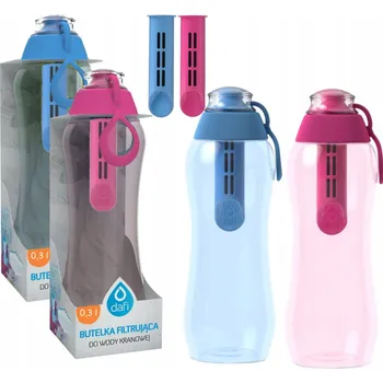 Sada dvou filtračních lahví Dafi Soft 0,3l, růžová a modrá