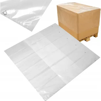 Krycí plachta Fóliový kryt na paletu 100x120 cm, 125+2f55/100 cm, tloušťka 0,1 mm