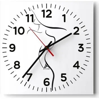 Hodiny Nástěnné hodiny do obýváku 40x40 Abstrakce Tiché hodiny Skleněné hodiny Bez hlučnosti