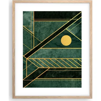 Obraz Obraz plakát na zeď v rámu světlý dub 40x50 abstrakce plakáty do obývacího pokoje