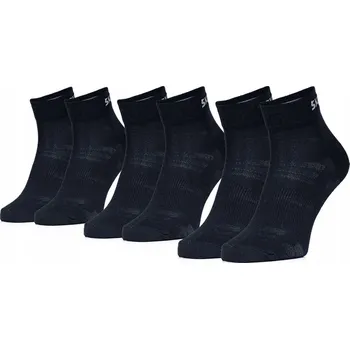 Pánské ponožky Skechers Ponožky Mesh Ventilation Quarter 3P modré, velikost 35-38