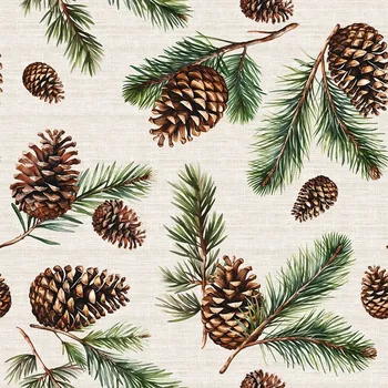 ŠIŠKY Dekorační látka NINA VODĚODOLNÁ, 160 cm, barva 004 béžová