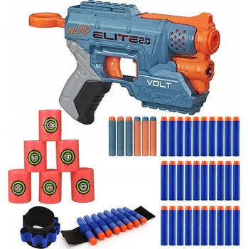 Dětská zbraň NERF ELITE 2.0 VOLT RAKETOMET VYSTŘELOVAČI ŠIPKY NÁRAMKY TERČE