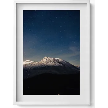 Obraz Obraz dekorace na zeď Krajina hory na pozadí hvězdné oblohy 50x70 cm
