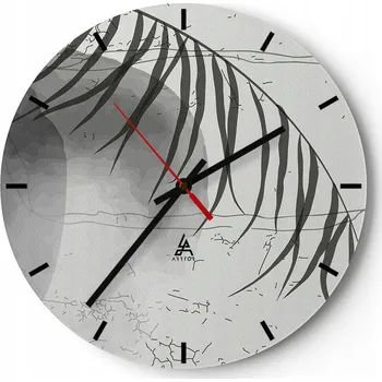 Hodiny Nástěnné hodiny do kuchyně 30x30 Minimalistické skleněné hodiny do obýváku Tiché