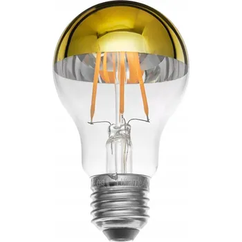 Žárovka LED žárovka Filament E27 A60 se zlatou hlavou 4W teplá bílá dekorativní