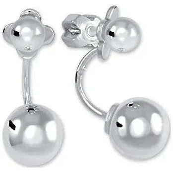 Náušnice Brilio Stříbrné Stříbrné náušnice s kuličkou 2v1 431 001 02730 04