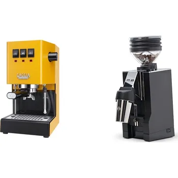 Kávovar Gaggia Classic E24 BC, yellow + Eureka Mignon Zero 65 All…