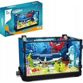 ostatní stavebnice Stavebnice – sada akvária s rybičkami 648 dílů prvků Coil