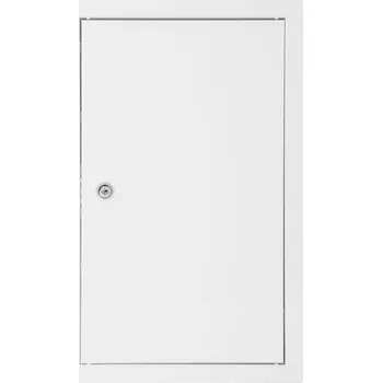 Obraz REVÍZNÍ DVÍŘKA KOVOVÁ BÍLÁ 30x50 NA ZÁMEK