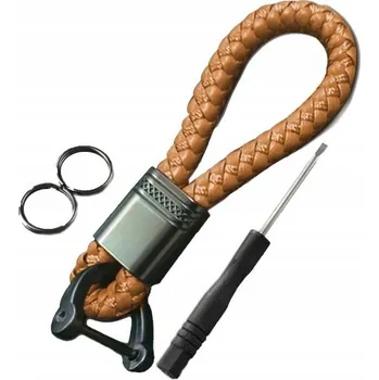 Přívěsek Přívěsek Na Klíče DKM s pletenou eko kůže