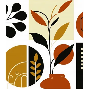 Plakát Plakát Botanická koláž bez rámu 61 x 90,5 cm