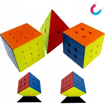 Hlavolam MAGNETICKÁ KOSTKA MoYu SADA 3x3 4x4 Pyraminx