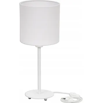 Stojací lampa Noční Lampa LED Stolní s Stínidlem 20 cm, Bílá Stojací Lampa 50 cm, Přenosná