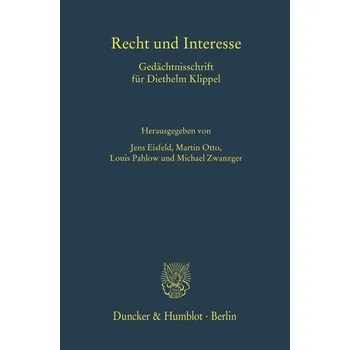 Recht und Interesse - Pahlow, Louis