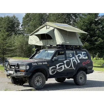 Stan Střešní Stan Escape Alaska 220 LONG pro kempování, výlety a offroad, zelený