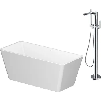 Vana CERSANIT CREA obdélníková volně stojící vanová sada 162x72 s volně stojící baterií CREA S601-142