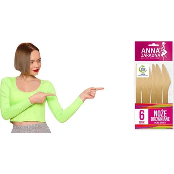 ANNA ZARADNA Dřevěné Nože 1 balení - 6 Ks. STELLA