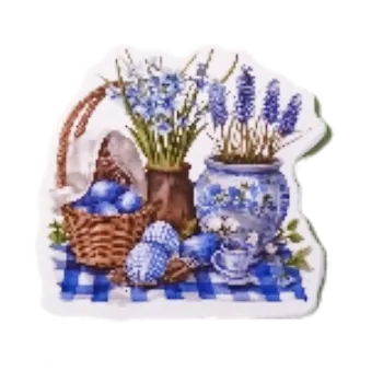 samolepka Samolepky - velikonoční zajíc II (sada 5 ks)