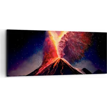 Obraz Foto obraz na plátně canvas 100x40 sopka obývací pokoj ložnice na zeď velký