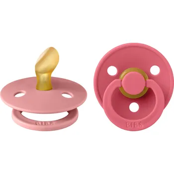 dudlíky Bibs anatomický dudlík 2 ks růžový 0 - 6 měsíců