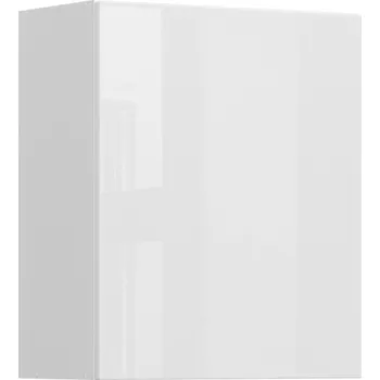 Kuchyňská skříňka Black red white GC-60/72 P (L) horní skříňka s odkapávačem kuchyně Top Line Zvolte stranu: pravé provedení, Barva korpusu skříněk: Černá mat, Zvolte barvu dvířek: Bílá lesk