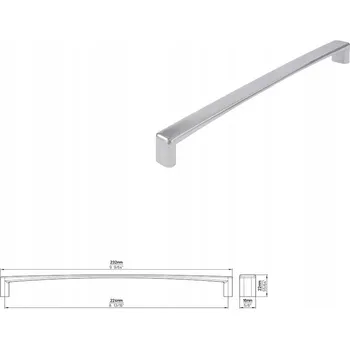 Nábytkové kování Nábytková úchytka SIRO 1666-232ZN1 chrom lesklý