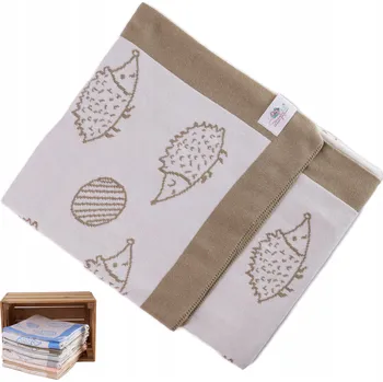 Prostěradlo Dětská deka - 90x100 cm - Snuglytots - Model Hedgie - Khaki/Ecru