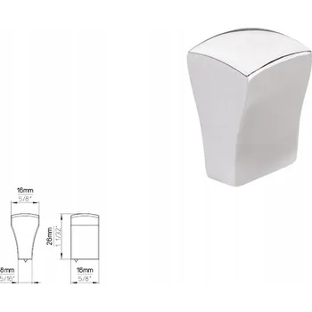 Nábytkové kování Nábytková úchytka SIRO 1499-16ZN1 chrom lesklý