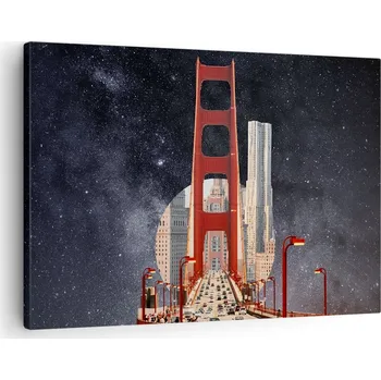 Obraz Obraz na plátně do obýváku ložnice 70x50 mosty foto obrazy na zeď