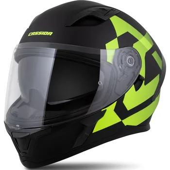 Helma na motorku Integrální přilba Cassida Orbit Grind matná černo-fluo žlutá XL