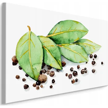 Obraz Obraz do jídelny koření bylinky listy 70x50
