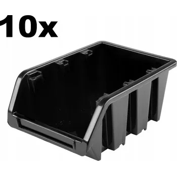 Úložný box 10 x NP6 SKLADOVACÍ KONTEJNER ORGANIZÉR BOX BL