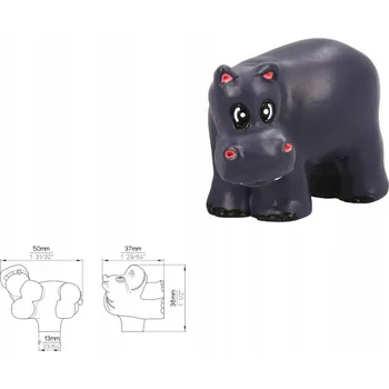 Nábytkové kování Nábytková úchytka SIRO H106-38A40 hroch