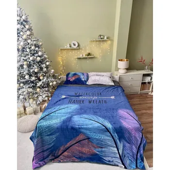 Povlečení Teplé 4dílné povlečení s prostěradlem 160x200 a polštáře 50x70 z plyše