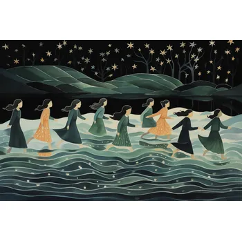 Plakát Plakát Noční Procesí bez rámu 45 x 30 cm