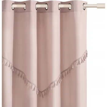 Obraz Hotový závěs do obýváku na kroužcích Room99 140x280 Chloe růžový