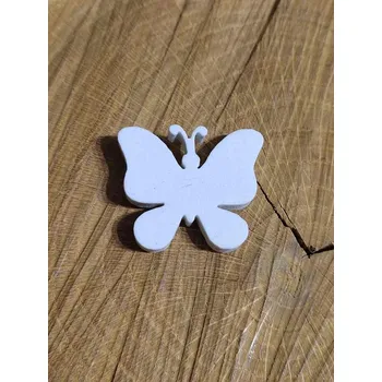 Samolepicí pěnová dekorace motýl barva bílá