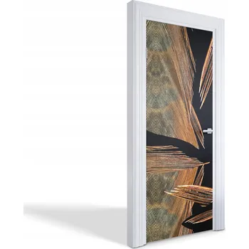 Fototapeta Dekorativní samolepka na dveře oživí vzhled - Pírka zblízka 75x205 cm