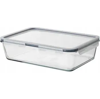 Dóza na potraviny SKLENĚNÁ DÓZA S VÍKEM 3.1l IKEA 365, 32x21x9 cm
