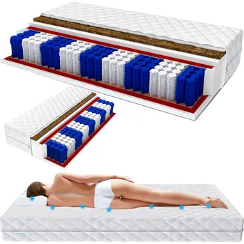 Matrace Matrace s taštičkovými pružinami ŚpijZdrowo 80 x 200 x 17 cm H3 , H4