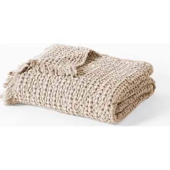 Prostěradlo Přehoz Vital Home bavlna 200 cm x 125 cm béžový