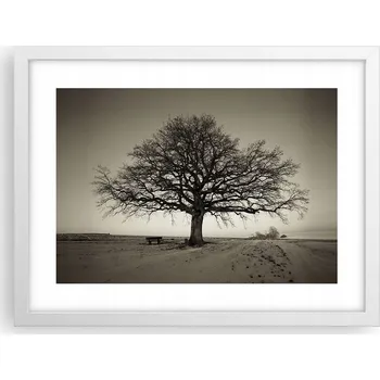 Obraz Obraz plakát v bílém rámu do obýváku 40x30 krajina foto na zeď