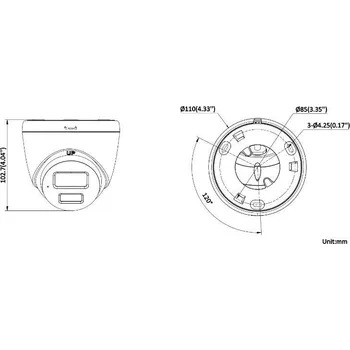 IP kamera HIKVISION DS-2CD1363G2-LIUF/SL 2,8 mm PL