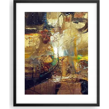 Obraz Obraz plakát na zeď v černém rámu 40x50 abstrakce plakáty do obýváku