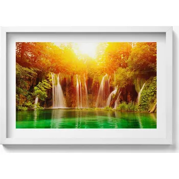 Obraz Dekorativní nástěnný obraz do pokoje Malebný výhled na vodopád 60x40 cm