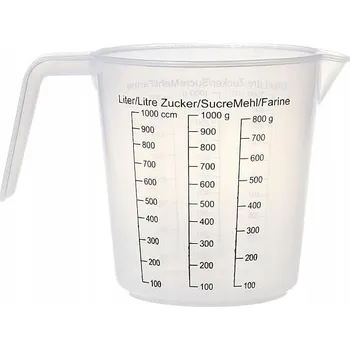 Odměrka HRNEK 1000ml bílá